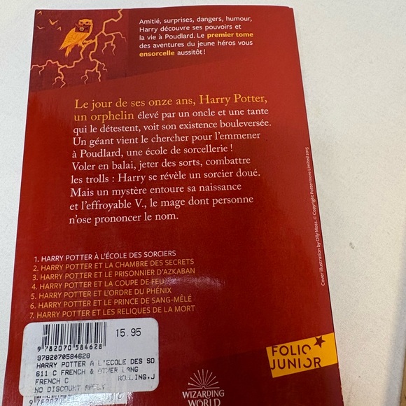 Harry Potter Book Set in French - Picture 5 of 6